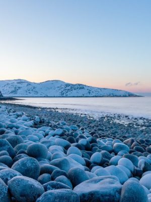 Dragon Egg Beach in Teriberka