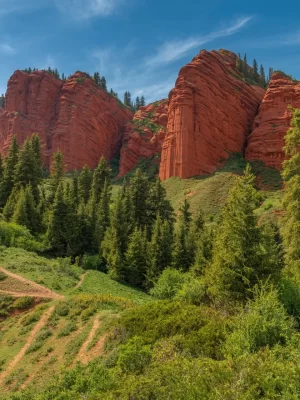 Kyrgyzstan-rock-nature-landscape