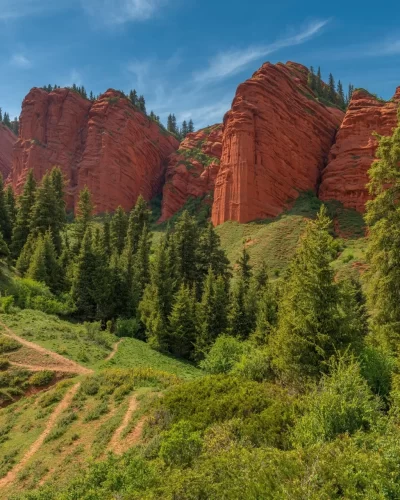 Kyrgyzstan-rock-nature-landscape
