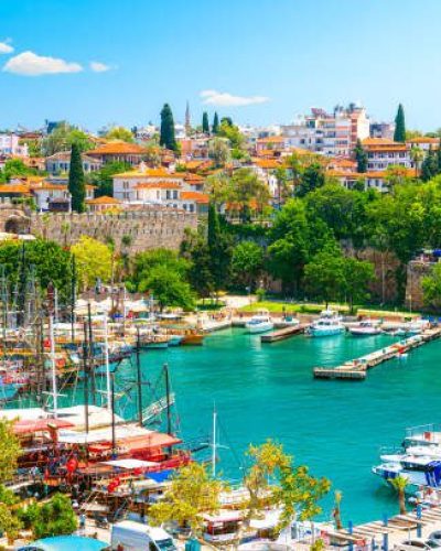 Harbor in Antalya old town or Kaleici in Turkey. High quality photo