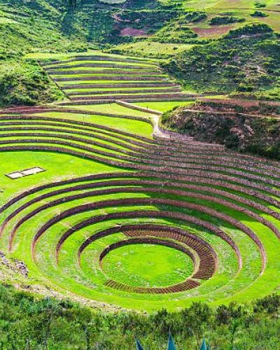 Moray, the Incan agricultural laboratory at Sacred Valley of the Incas in Peru