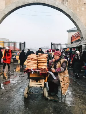 بازار و زندگی محلی قزاقستان و قرقیزستان