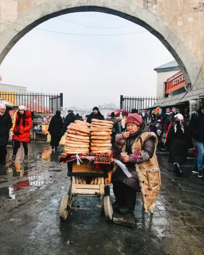 بازار و زندگی محلی قزاقستان و قرقیزستان
